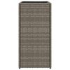 vidaXL Vaso/floreira de jardim 30x30x60 cm vime PE cinzento