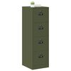 vidaXL Arm&aacute;rio de Arquivo 2 pcs Verde Oliva 44 x 50 x 139 cm