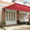 vidaXL Toldo Retr&aacute;til Manual Vermelho 600 &times; 350 cm Poli&eacute;ster e A&ccedil;o