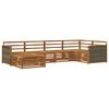 vidaXL Conjunto de Sof&aacute;s para Exterior 6 pcs Natural