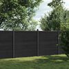 vidaXL Painel de veda&ccedil;&atilde;o 353x186 cm WPC cinzento