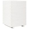 vidaXL Vaso/floreira de jardim 50x50x72 cm pinho maci&ccedil;o branco