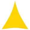 vidaXL Para-sol estilo vela tecido oxford triangular 4x5x5 m amarelo