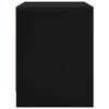 vidaXL Mesa de cabeceira 45x34x44,5 cm contraplacado preto