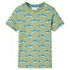 T-shirt de crian&ccedil;a cor caqui-claro 128