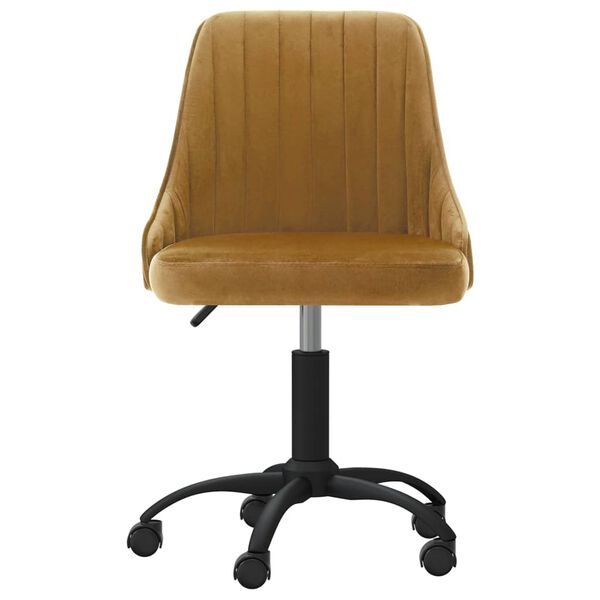 vidaXL Cadeiras de jantar girat&oacute;rias 2 pcs veludo castanho