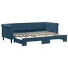vidaXL Sof&aacute;-cama com gavet&atilde;o 80x200 cm veludo azul