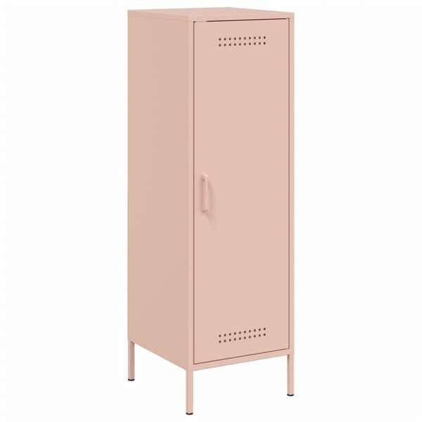 vidaXL Aparador alto 36x39x113 cm a&ccedil;o rosa