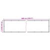 vidaXL Tela privacidade p/ varanda aspeto plantas 600x75 cm PVC verde