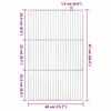 vidaXL Grelha para grelhar Prateado 67 x 40 cm A&ccedil;o inoxid&aacute;vel