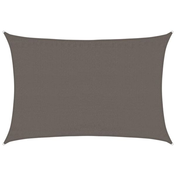 vidaXL Para-sol estilo vela 160 g/m&sup2; 3,5x4,5 m PEAD antracite