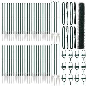 vidaXL Poste de Cerca Verde