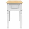 vidaXL Mesa de apoio com gaveta Branco 115 x 46 x 73 cm