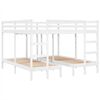vidaXL Beliche triplo 200x200/80x200 cm madeira de pinho maci&ccedil;a branco