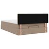 vidaXL Estrutura de cama otomana com colch&atilde;o cappucino 140x200 cm