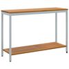 vidaXL Mesa de Exterior Natural e Cinza 110 x 35 x 75 cm