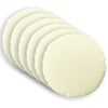 vidaXL Almofada com travesseiro HEERLEN 6 unid. Creme Poli&eacute;ster