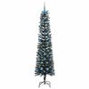 vidaXL &Aacute;rvore de Natal Artificial Verde 210 cm PVC, Pl&aacute;stico e A&ccedil;o