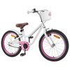 vidaXL Bicicleta Infantil 18 Polegadas para 5-7 anos Branco