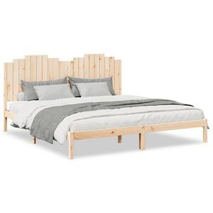 vidaXL Cama extra longa sem colch&atilde;o 200x210 cm madeira maci&ccedil;a