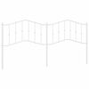 vidaXL Cabeceira de substitui&ccedil;&atilde;o 193 cm metal branco
