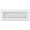 vidaXL Janela de porão RISOR 100x40 cm basculante 2 vidros branco