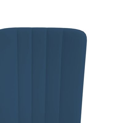 vidaXL Cadeiras de jantar 4 pcs veludo azul