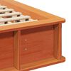 vidaXL Estrutura da Cama Marrom Cera 140 x 200 cm