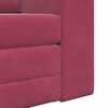 vidaXL Sofá-Cama Vinho Vermelho 98 x 71 x 83 cm Veludo