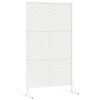 vidaXL Protetor de Privacidade Branco 100 x 50 x 180 cm A&ccedil;o