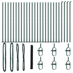 vidaXL Poste de Cerca Verde