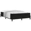 vidaXL Cama Box com colch&atilde;o Preto 140 x 200 cm tecido