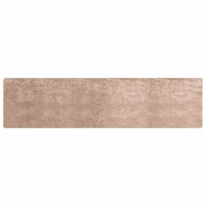 vidaXL Passadeira MARSA Areia 80 x 400 cm Poli&eacute;ster e PVC