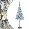 vidaXL &Aacute;rvore de Natal com 300 LEDs com suporte Branco 180 cm PE e A&ccedil;o