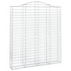 vidaXL Cestos gabi&atilde;o arqueados 5pcs 200x30x220/240cm ferro galvanizado