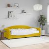 vidaXL Sof&aacute;-cama com colch&atilde;o 80x200 cm veludo amarelo