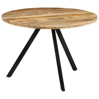 vidaXL Mesa de jantar 110x75 cm madeira de mangueira maciça