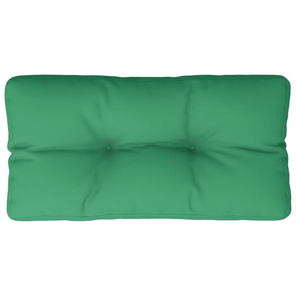 vidaXL Almofad&atilde;o para sof&aacute; de paletes 70x40x12 cm tecido verde