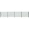 vidaXL Cerca de malha de arame com flange 2,2x10 m verde