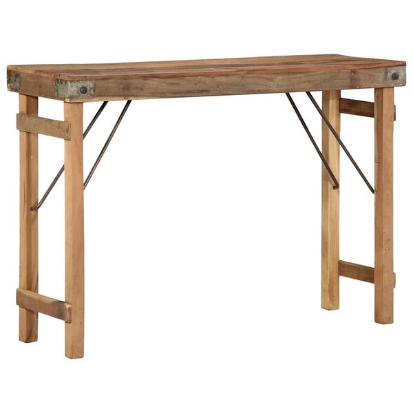 vidaXL Mesa de apoio Castanho 110 x 35 x 76 cm