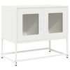 vidaXL M&oacute;vel de TV 68x39x60,5 cm a&ccedil;o laminado a frio branco