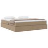 vidaXL Cama com arruma&ccedil;&atilde;o e colch&atilde;o Cappuccino 180 x 200 cm
