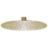 vidaXL Cabe&ccedil;a de chuveiro redonda 20 cm a&ccedil;o inoxid&aacute;vel dourado