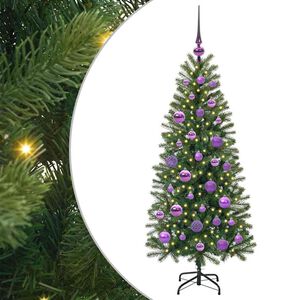 vidaXL &Aacute;rvore de Natal Artificial com 150 LEDs Verde 120 cm PE e PVC
