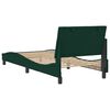 vidaXL Estrutura de cama sem colch&atilde;o Hanko 80x200 cm veludo verde-escuro