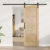 vidaXL Porta Deslizante Castanho 73,5 x 198,5 cm