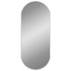 vidaXL Espelho de parede oval 70x30 cm prateado