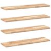 vidaXL Prateleira flutuante 4pcs 100x20x2cm ac&aacute;cia maci&ccedil;a n&atilde;o tratada