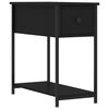 vidaXL Mesa de cabeceira 30x60x60 cm derivados de madeira preto