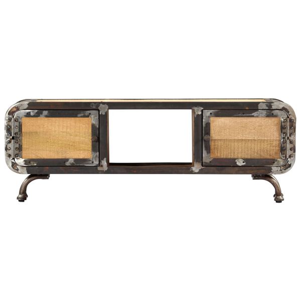 vidaXL Móvel de TV 120x30x42 cm madeira de mangueira maciça